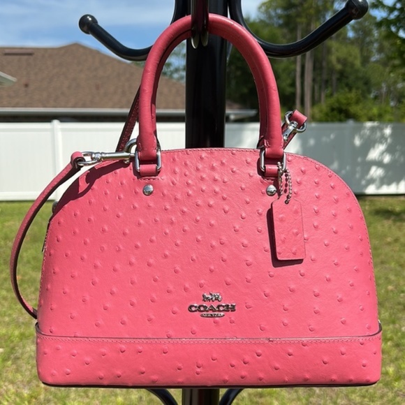 Coach Handbags - NWT $395 Coach ostrich-embossed satchel / crossbody bag / shoulder bag